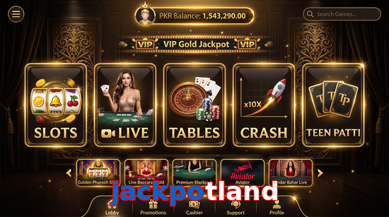 Main screen of Jackpotland casino page for PK players